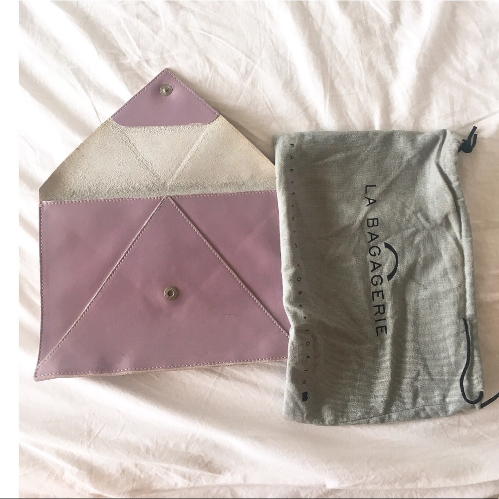 🌟SALELe baggagerie leather envelope clutch lilac